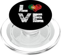 Love Heart Retro Portugal Flag PopSockets PopGrip for MagSafe