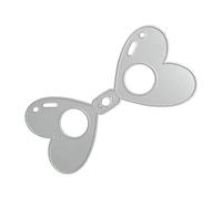 Love Heart Shape Cutting Dies Carbon Steel Die Cut Templates for Card Making Scrapbooking Packaging Craft Embellishment Valentines Day Heart Die