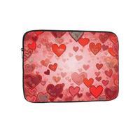 Love Heart Shape Laptop Sleeve for Women Men, 17 Inch Waterproof Laptop Bag Lightweight Notebook Computer Cover Bag
