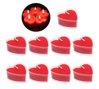 Love Heart Shape Tealights, 9 PCS Romantic Candles,Red Tea Lights, Love Candle, Tea Lights - Romantic Smoke-Free Valentines Day Tealights for Anniversaries, Birthdays, Proposals