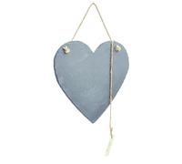 Love Heart Slate Memo Board Natural Slate Jute Hange Home Garden Outdoors