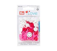 Love Heart Snaps Press Fasteners