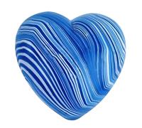 Love Heart Toy Anxiety Texture Heart Shape Sensory Toy Soft TPR Decompression Stress Party Push Bubble (Blue, One Size)