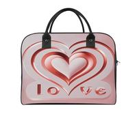 Love Heart Travel Duffle Bag, Large Capacity Weekender Overnight Bags with Internal Pocket, Gym Bag for Women Men