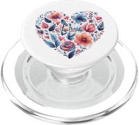 Love Heart with Flowers PopSockets PopGrip for MagSafe