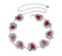 Love Heart Women Fringe Waist Chain Belt Eye Catch Body Chain Belts Truss Waist Jewelry Fashion Accessories