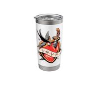Love Heart x Dagger x Sparrow Stainless Steel Insulated Tumbler