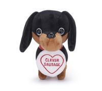 Love Hearts 7" Clever Sausage Dog Plush Gift