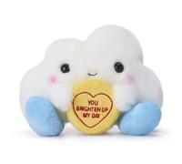 Posh Paws Soft Toy - Swizzels Love Hearts Charlie Cloud - 'You Brighten Up My Day' 18cm
