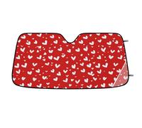Love Hearts Car Windshield Sun Shade,Cars Shade Front Windshield,Blocks UV Ray to Keep Your Vehicle CoolSun Visor Protector for Fits Car Truck SUV (55"x27.5")