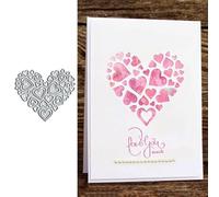 Love Hearts Frame Metal Die Cuts, Love Hearts Frame Cutting Dies Stencils Card Paper Craft DIY Template Cutting Dies Album Embossing Paper Dies for Card Making Scrapbooking