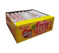 Love Hearts - Giant Fizzy Sweets - Swizzels Matlow Candy 39g (Pack of 24)
