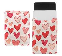 Love Hearts Laptop Sleeve 13.8x10.2in Laptop Case Bag Dutch Celvet Lining Computer Bag Cover