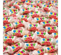 Love Hearts Mini Rolls 500g - Fruit Flavour Fizzy Sweets - Individually Wrapped Chewy Candy Rolls - Perfect for Parties & Sharing
