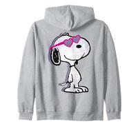 Love Hearts Snoopy Joe Cool Valentine Fun Glitch Retro Zip Hoodie