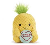 Love Hearts You Had Me At Aloha Pineapple Plush 18Cm 7Inch - Yellow