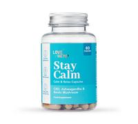 Love Hemp Stay Calm 300mg CBD Cold Press 60 Capsules