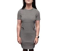 Love Her Madly LHM Ladies Retro Mod Dogtooth Dress (14, Dogtooth)