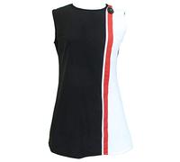 Love Her Madly LHM Ladies Retro Mod Dress (14, Black/White/Red)