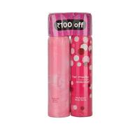 Love Her Madly Perfumed Body Spray for Women, Romantic Floral Fragrance, Skin-Friendly & Long-Lasting, 100ml Each (Pack of 2)
