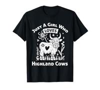 Love Highland Cows, Cute Highland Cow, Scottish Heritage T-Shirt