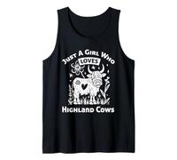 Love Highland Cows, Cute Highland Cow, Scottish Heritage Tank Top