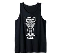 Love Highland Cows, Cute Just a Girl Who Loves Highland Cows Tank Top