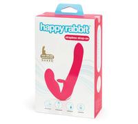 Happy Rabbit Rechargeable Vibrating Strapless Strap-On - Pink Pink