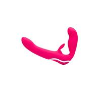 Happy Rabbit Rechargeable Vibrating Strapless Strap-On - Pink Pink