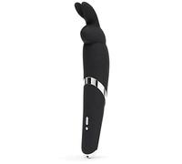 Happy Rabbit Rechargeable Wand Vibrator - Black Black