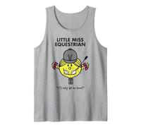 Love Horses, Little Miss Equestrian, Horse Lover, Pony Mad Tank Top, Men, Heather Grey, Medium