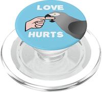 Love Hurts African Grey Parrot Biting PopSockets PopGrip for MagSafe