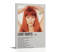Love Hurts by Cher Poster Wall Art Cover Design Painting for Bed Room Wall Art Poster 20x30inch(50x75cm) Frame-style