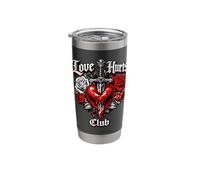 Love Hurts Club Gothic Emo Design Stainless Steel Insulated Tumbler