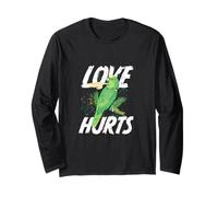 Love Hurts Parrot Biting Finger Funny Bird Humor Tee Long Sleeve T-Shirt