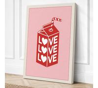 Love in a Carton Canvas Wall Art Print 18x12 Inch