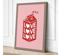 Love in a Carton Canvas Wall Art Print 30x20 Inch