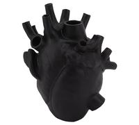 Love In Bloom Heart Vase - Black/White Anatomical Resin Vase For Modern Home Decoration