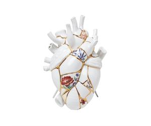 Love In Bloom Kintsugi Vase White/ Multicolored