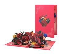 Love in Full Bloom Rose Bouquet 3D Pop Up Greeting Card