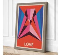 Love in Motion Art Deco Canvas Wall Art Print 30x20 Inch (76 x 51 cm)