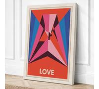 Love in Motion Art Deco Canvas Wall Art Print 36x24 Inch (91 x 61 cm)