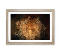 Love in Place in Abstract Framed Print | A2 Oak Framed Wall Art | Ready to Hang | Abstract Love Picture | Living Room Bedroom Lounge Office