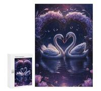 Love in The Night Sky: New Year Party Activity, 300 PCS Challenging Puzzle for Adults, for Relaxing Solo Or Group Play