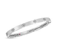 Love In Verona 18ct White Gold 0.19ct Diamond Bangle - Size Small