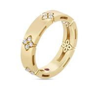 Love In Verona 18ct Yellow Gold 0.19ct Diamond Ring - Ring Size P