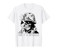 Love is a Battlefield Soldier Blackwork Value Graphic T-Shirt