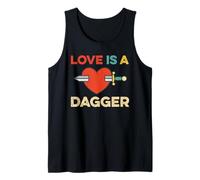 Love is A Dagger Quote Meme Tank Top