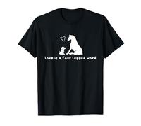 Love is A Four Legged Word Dog Lover Horse Lover T-Shirt