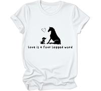 Love is A Four Legged Word Shirt, Love is A Four Legged Word T-Shirt, Funny Shirts for Women Man White